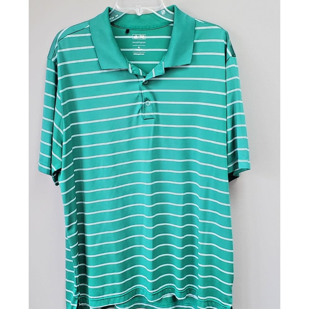 Adidas Pure Motion Green Golf Polo Mens XL